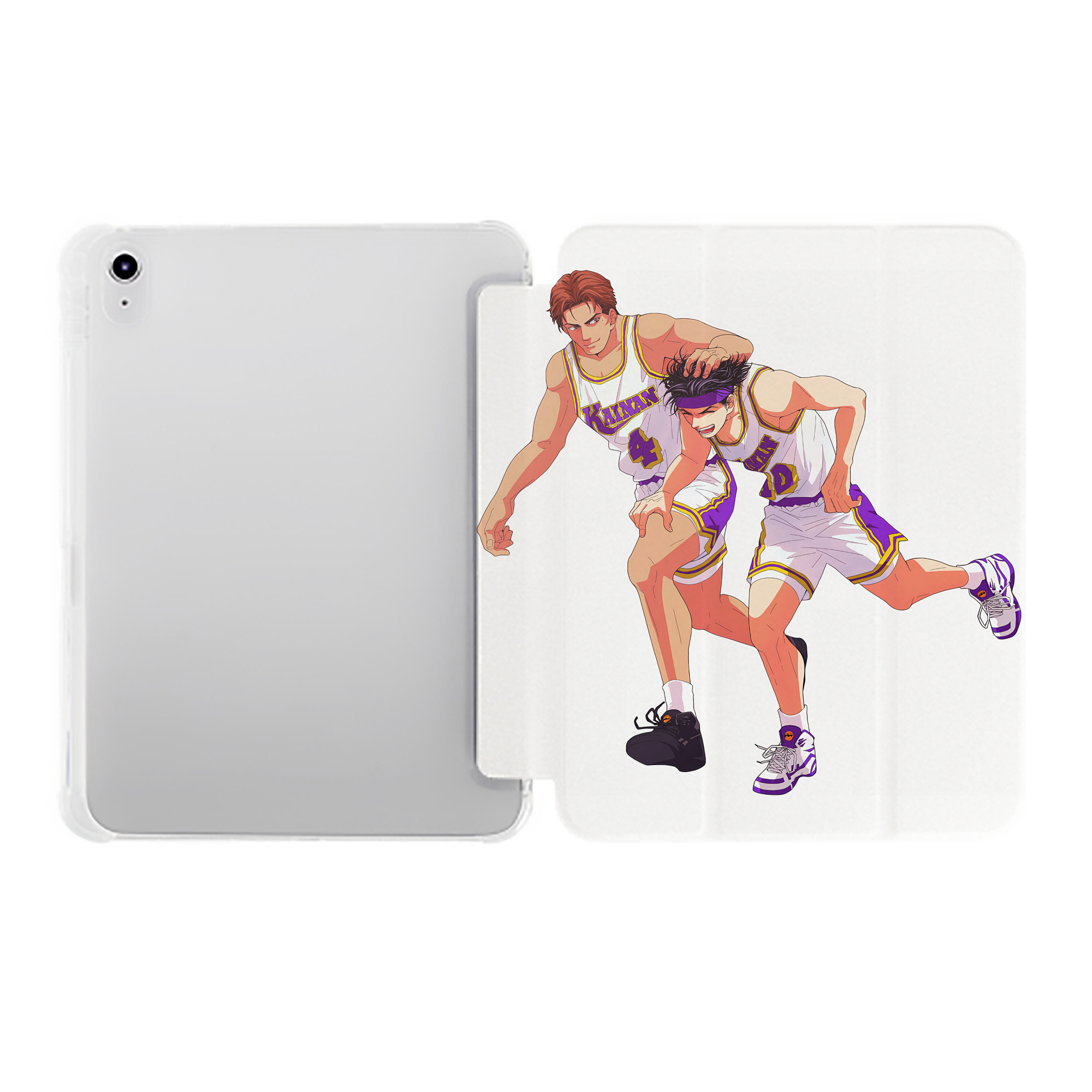 （画像用） SLAM DUNK／スラムダンク IPad ケース ペン収納付き 三つ折りスタンド PUレザー×シリコン 対応機種9.5/10.5/10.9インチ